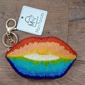 Mary Frances Multicolor Lip Keychain